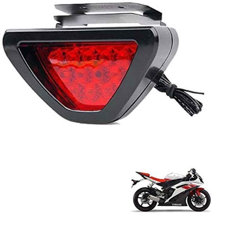 Kozdiko 12 LED Triangle Shape Bike Brake Light with Flash Mode for Yamaha YZF R15, koz_94811