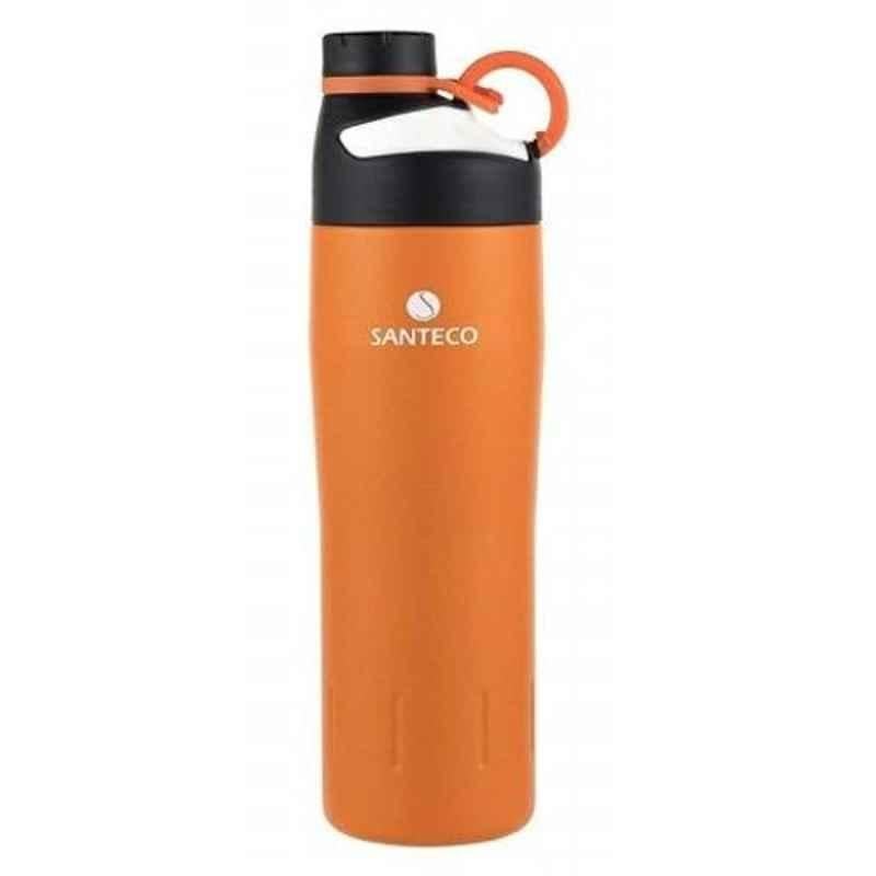 Haers 590ml Stainless Steel Orange Oural Sports Bottle, HD-590-32-ORG (Pack of 2)