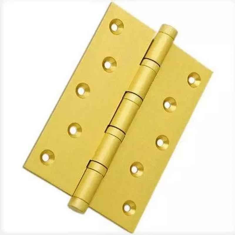 RiseOm 5x3 inch Satin lacquer Brass Ball Bearing Hinge, SX-HMNM-7RAH (Pack of 3)