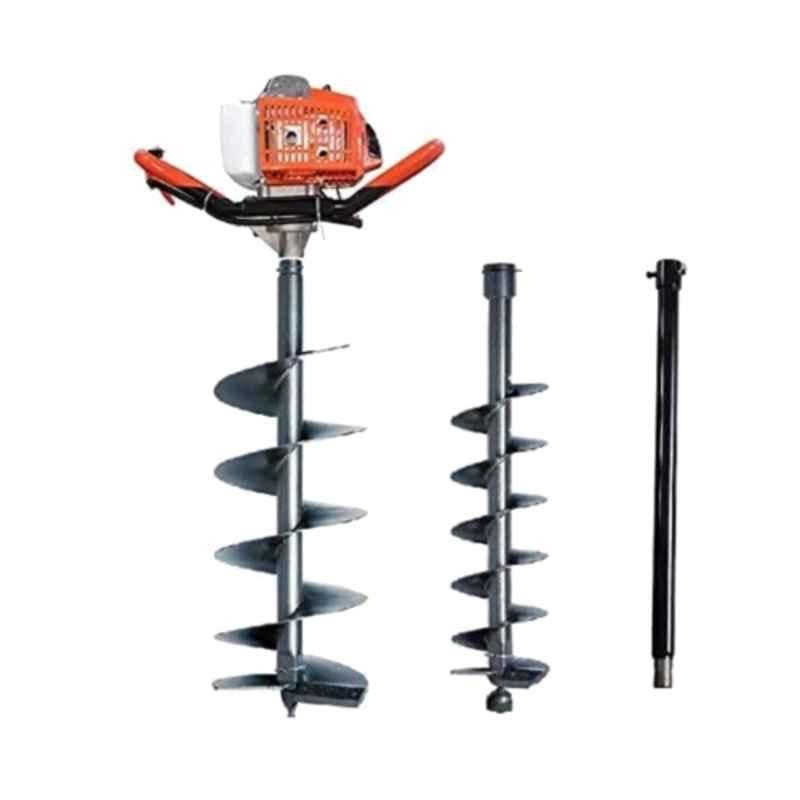 Greenleaf 2.2kW 68CC 2 Stroke Petrol Engine Heavy Duty Earth Auger with 4 inch, EA-63CC-3
