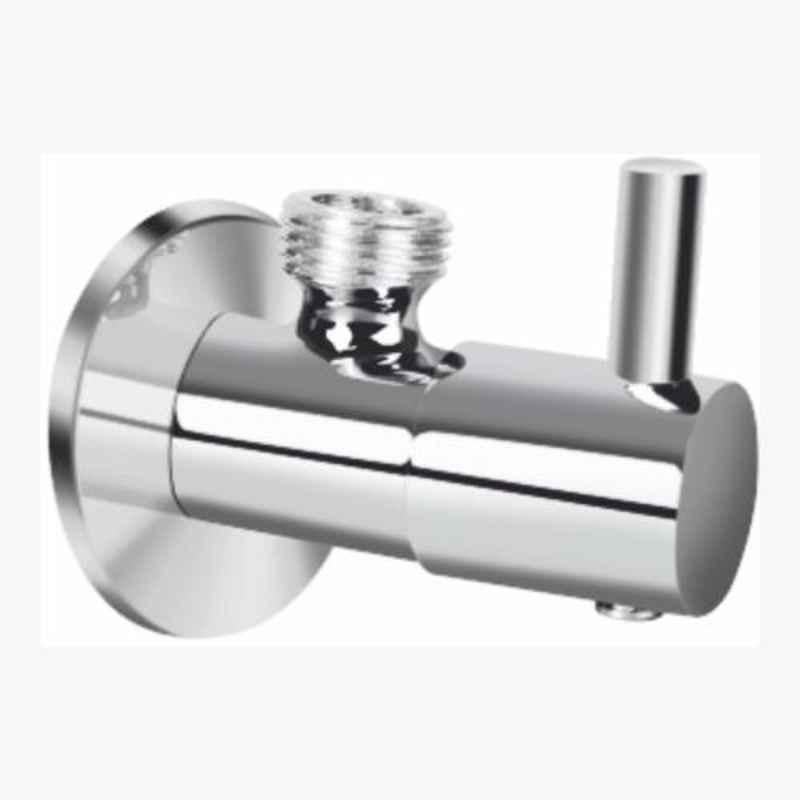 Kerovit Nucleus Silver Chrome Finish Angular Valve with Flange, KB111003