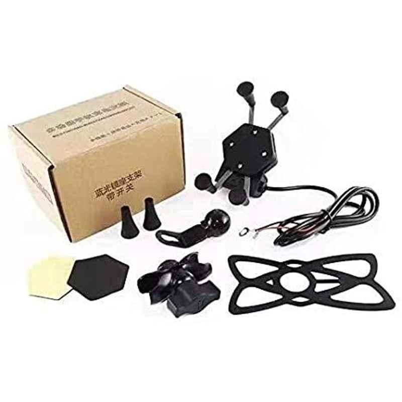 AOW X-Grip Fast Bike Mobile Charger & Phone Holder Verson 2 for Honda Activa 125