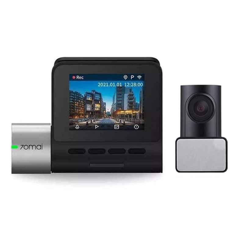 70mai 5MP A500S Pro Plus+ & 2MP RC06 Black & Grey Rear Camera Dual Channel Dashcam Kit with ADAS, Built-in GPS Logger, Route Recorder & App Playback & Share