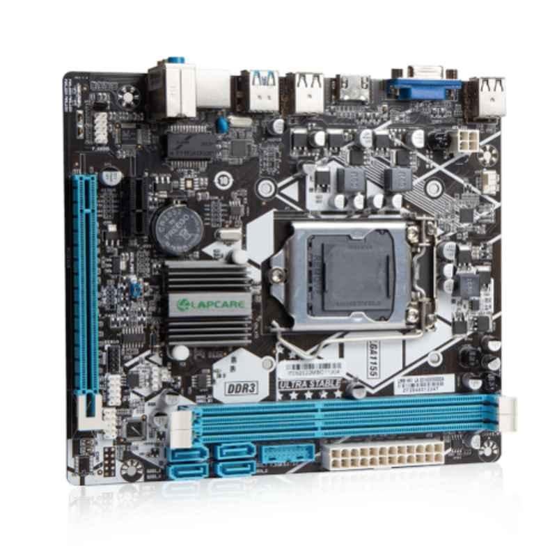 Lapcare LMBH61 DDR3 Motherboard with Intel Chipset for Socket i3, i5 & i7 Series CPU, LKMBLG6134