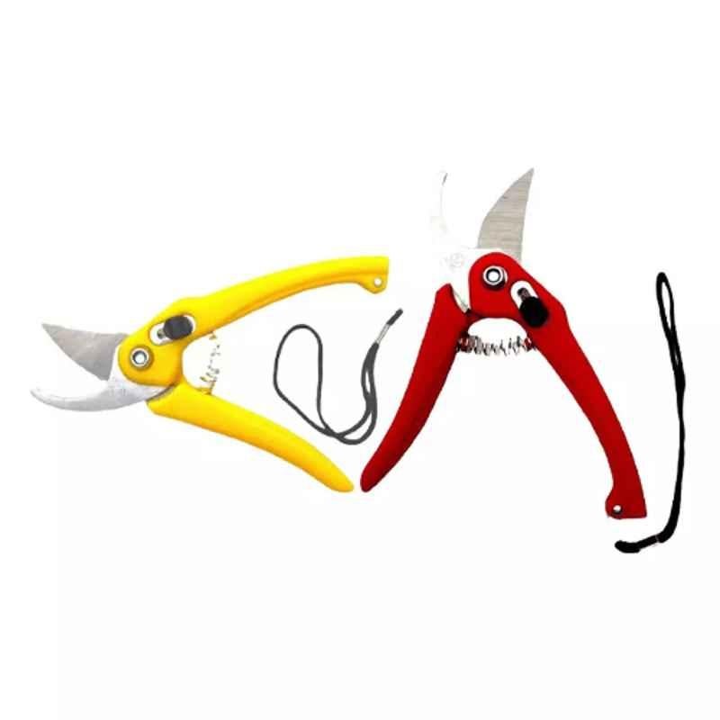 Sky Blue 0.98 inch Iron Bypass Pruner, SBPRUNERMDX0181 (Pack of 2)