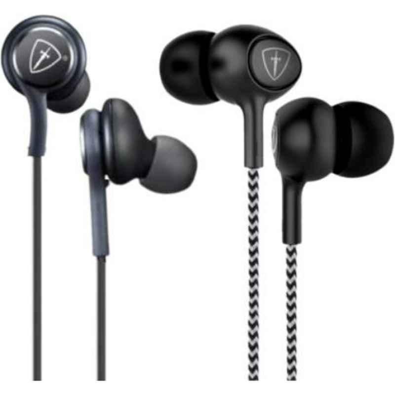 Tiitan S8 Black Wired Earphones & S9 Wired Headset with Mic Combo