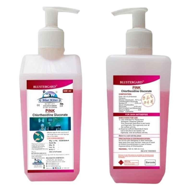 Blustergard 500ml Pink Chlorhexidine Gluconate Hand Sanitizer