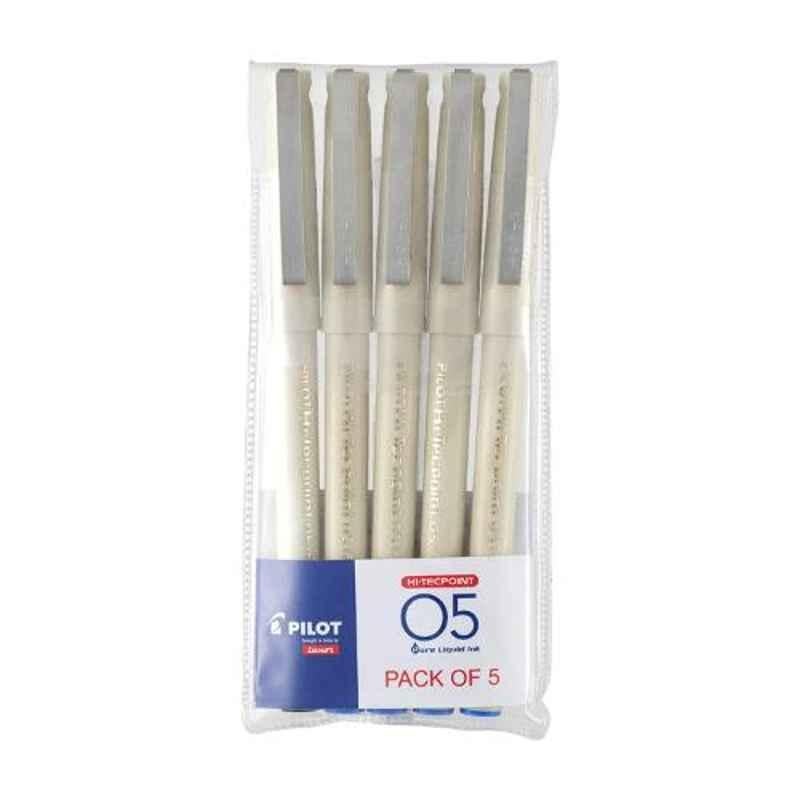 Pilot O5 0.3mm 4 Blue & 1 Black Roller Ball Pen Set
