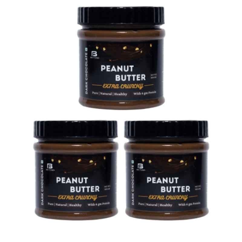 Beyond Fitness 3 Pcs 300g Dark Chocolate Extra Crunchy Peanut Butter Set with 6g Protein