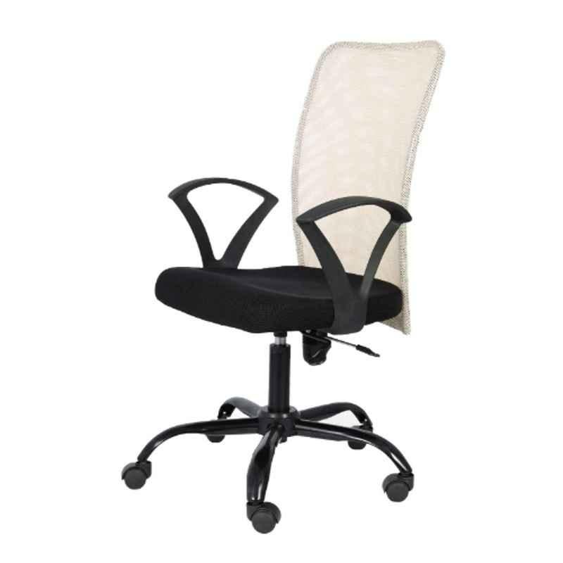 Heikin Breathable Mesh Cream xxlarge Back Ergonomic Office Chair for Work from Home & Study, HE-00105