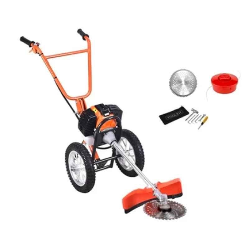 Raider 4 Stroke Heavy Duty Petrol Hand Grass Cutter with Brush & Wheels, RD-GBC4