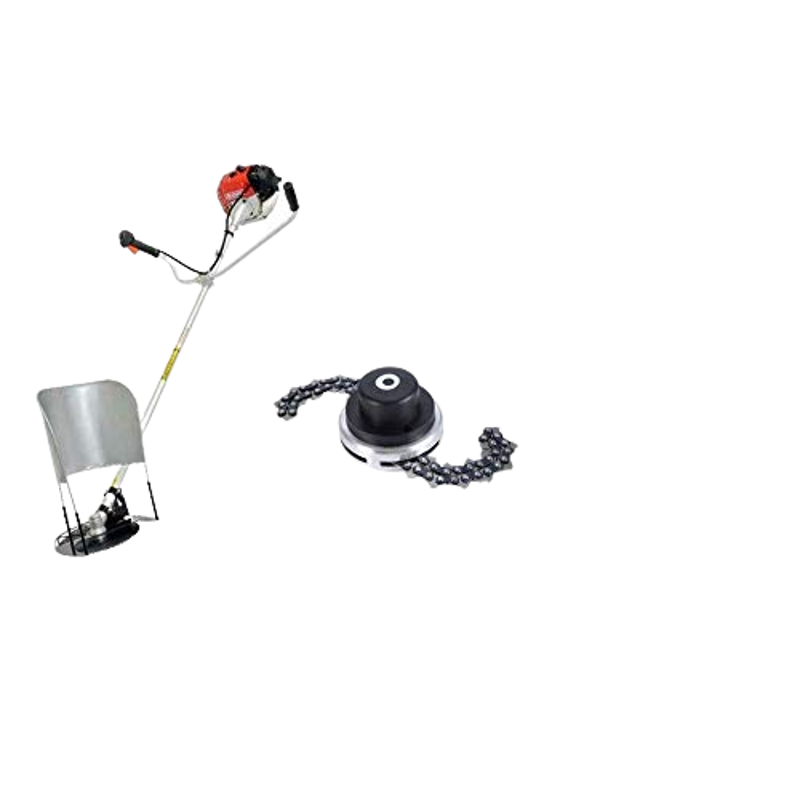 Stroke Machines SM-GX35 35CC 4 Stroke Heavy Duty Petrol Operated Sidepack Brush Cutter with Chain Trimmer Attachment, SM101NR