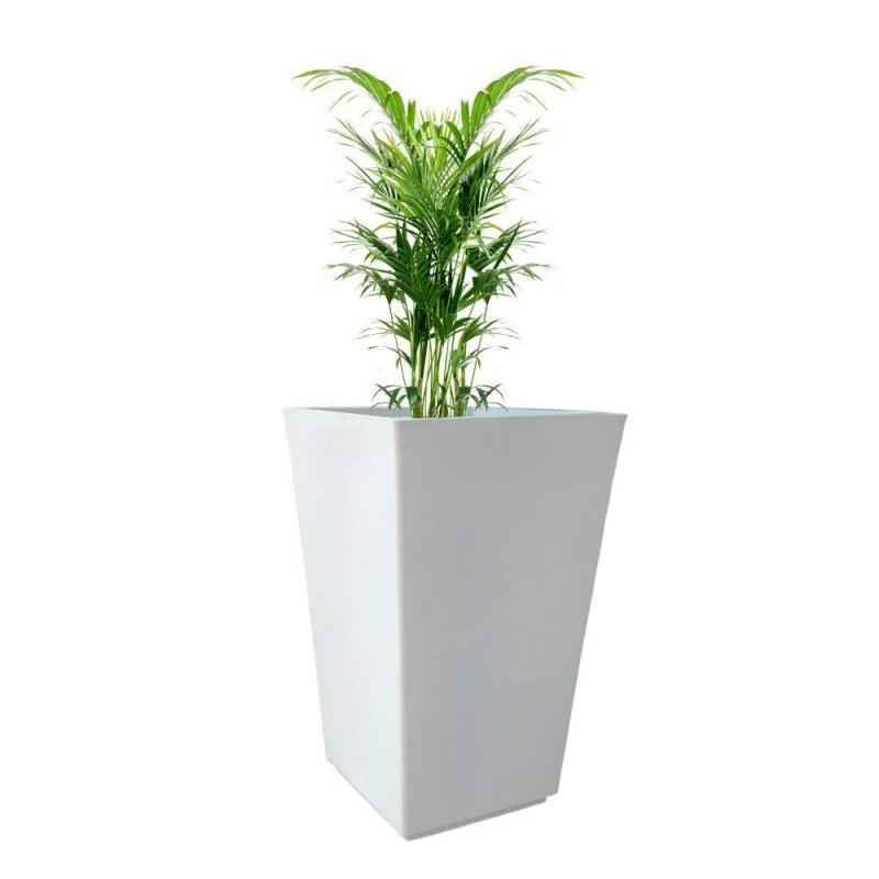 Fox B 30 Inch Square White German Polymer Planter, FOX TK 3013-W
