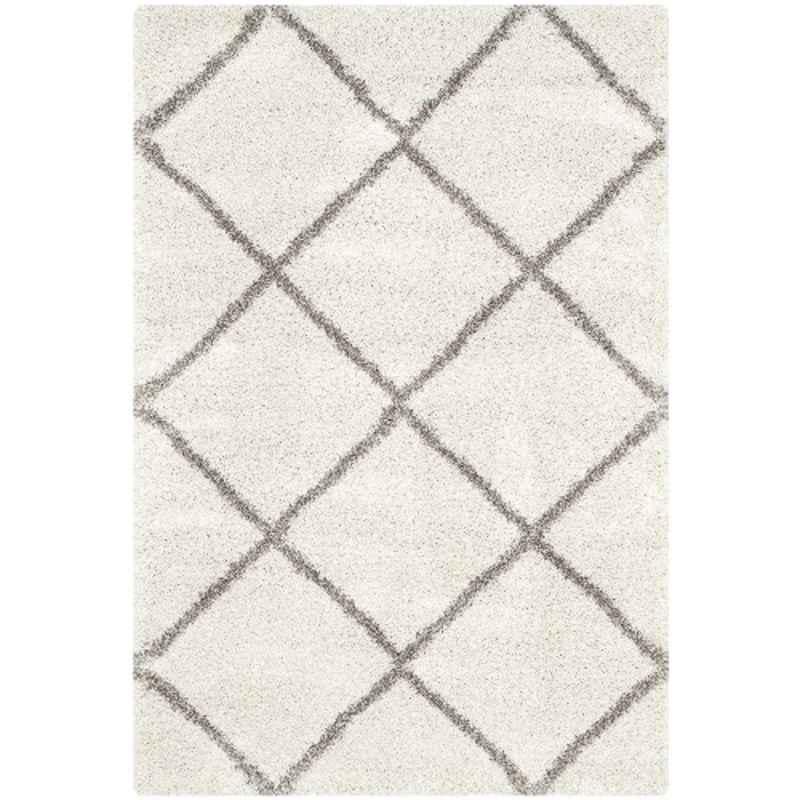 Carpetify 3x5ft Ivory & Grey Modern Premium Shaggy Fur Rug Carpet, 0712YC8QIE4