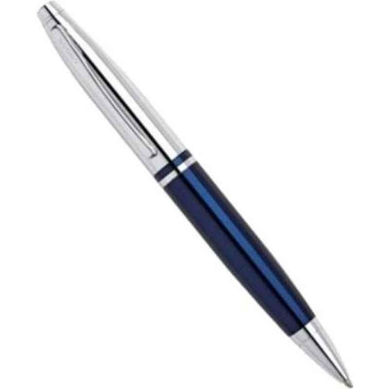 Cross Blue Ink AT0112-3 Calais Chrome Blue Ball Pen