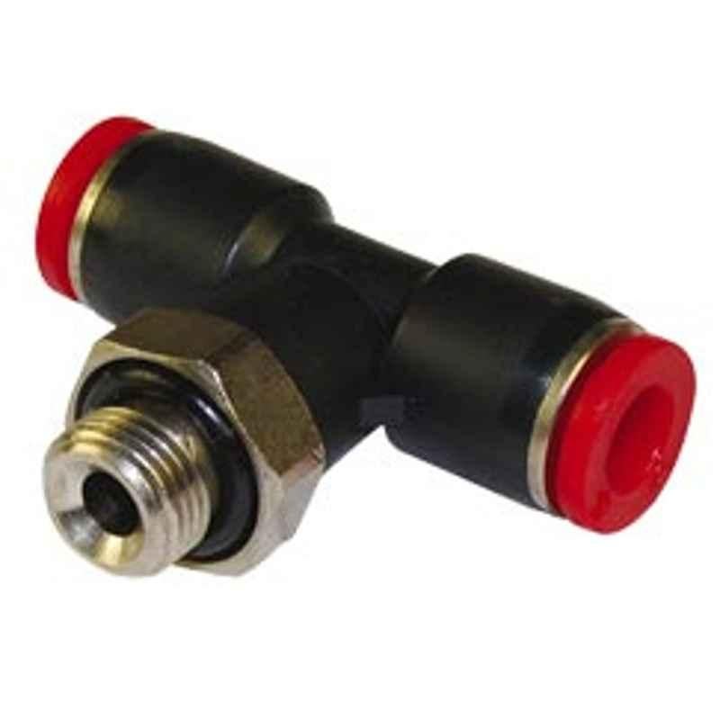 Norgren 8mm Pneufit C Parallel Swivel Tee Adaptor, C02670848
