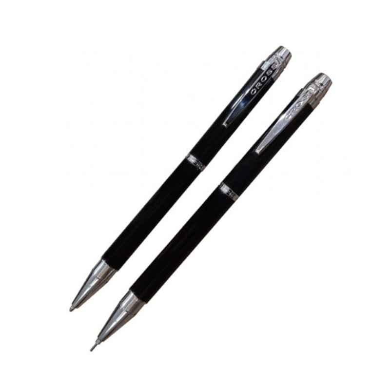 Cross Helios Black Ink Lacquer Finish Ballpoint Pen & 0.9mm Pencil Set, AT0221G-9