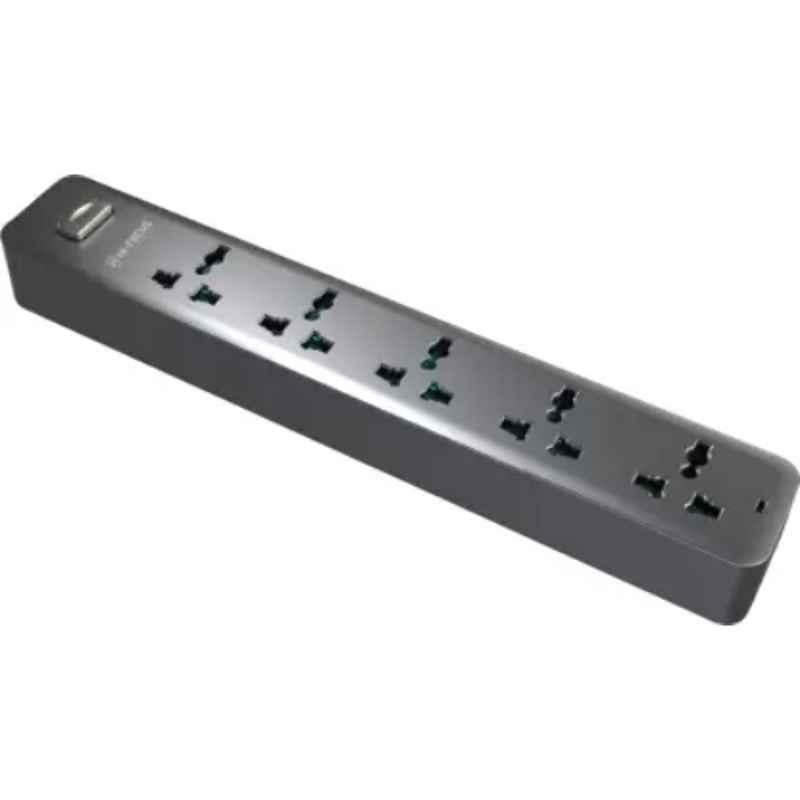 HI Focus 5m 5 Socket Grey Extension Power Strip, HF-SB56S