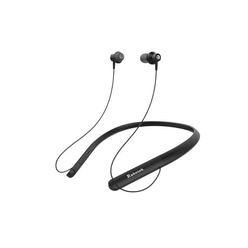 Robotek YOG Black Wireless Bluetooth in-Ear Headphones