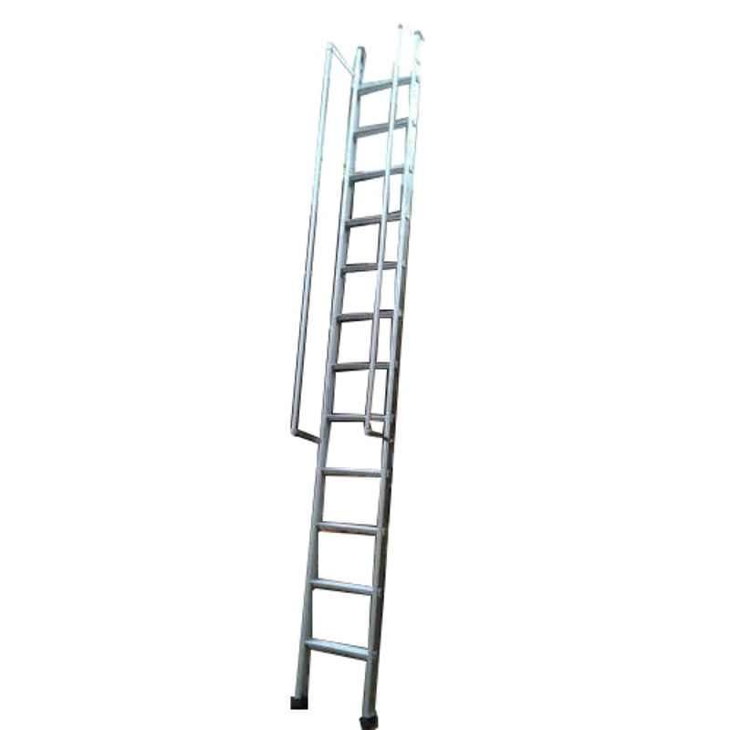 Rex 12 Steps Aluminium Wall Support Straight Ladder