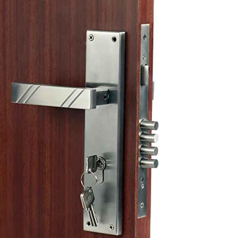 Voltizi â€ŽAltis 10 inch â€ŽStainless Steel â€ŽMatt Finish Mortise Main & Bedroom Lock Set