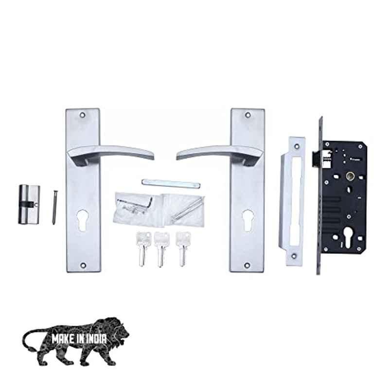Voltizi Lobos 10 inch â€ŽStainless Steel 304 Matt Finish Mortise Door Lock with Door Handle Lock Set