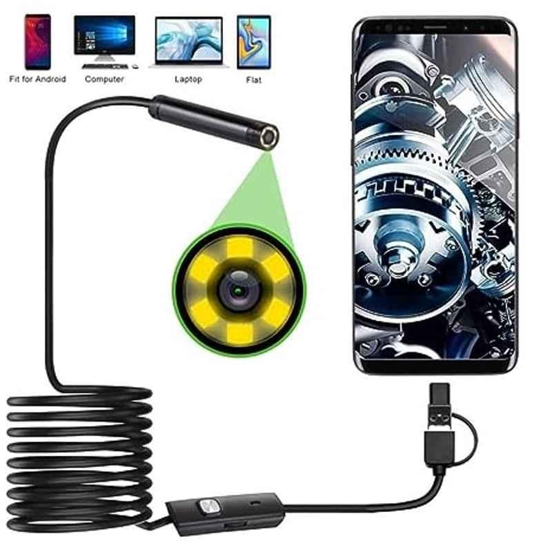Maizic 2MP 720p 7m Black Wired Endoscopic Camera with Control Button