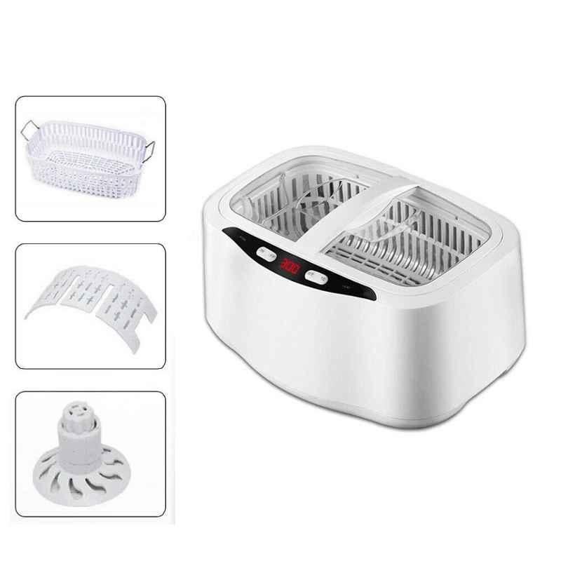 Zhart 2500ml Metal White Digital Ultrasonic Cleaner Machine with Heater & Digital Display, ZU-601