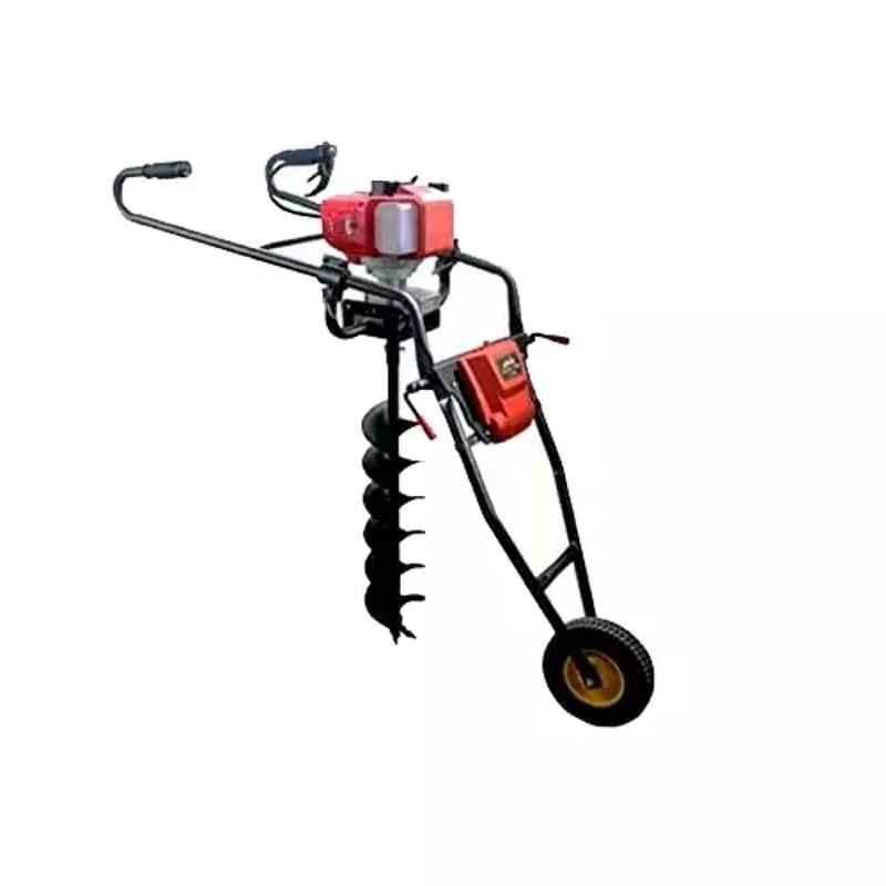 Shwarya 63CC Iron & Plastic Wheel Type Earth Auger without Drill Bit, 1240799