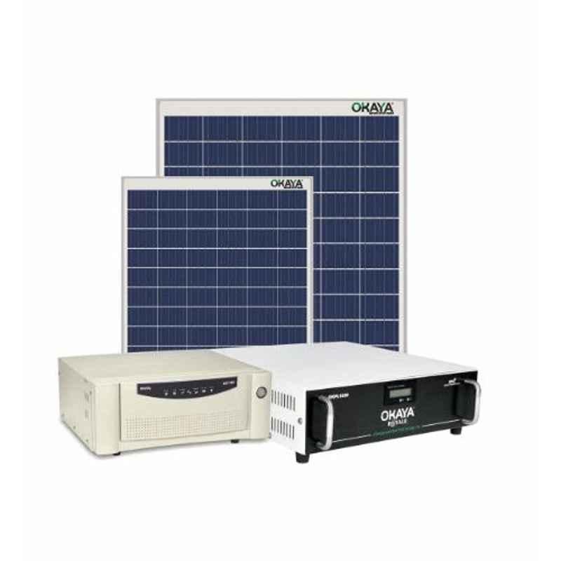 Okaya Solar Power Generation System Combo, SPGS-OK-PWM1235-P150W-1N-OK-LFP