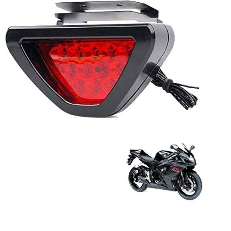 Kozdiko 12 LED Triangle Shape Bike Brake Light with Flash Mode for Suzuki Gixxer 600, koz_94864