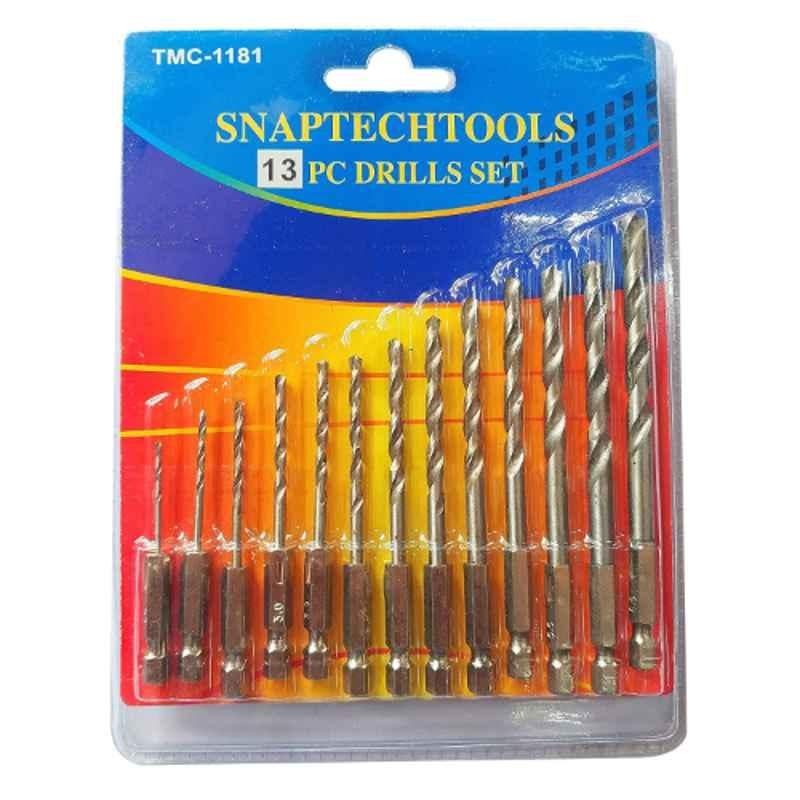 ATC 13 Pcs Steel Silver Drill Bit Set for Cordless Screwdriver
