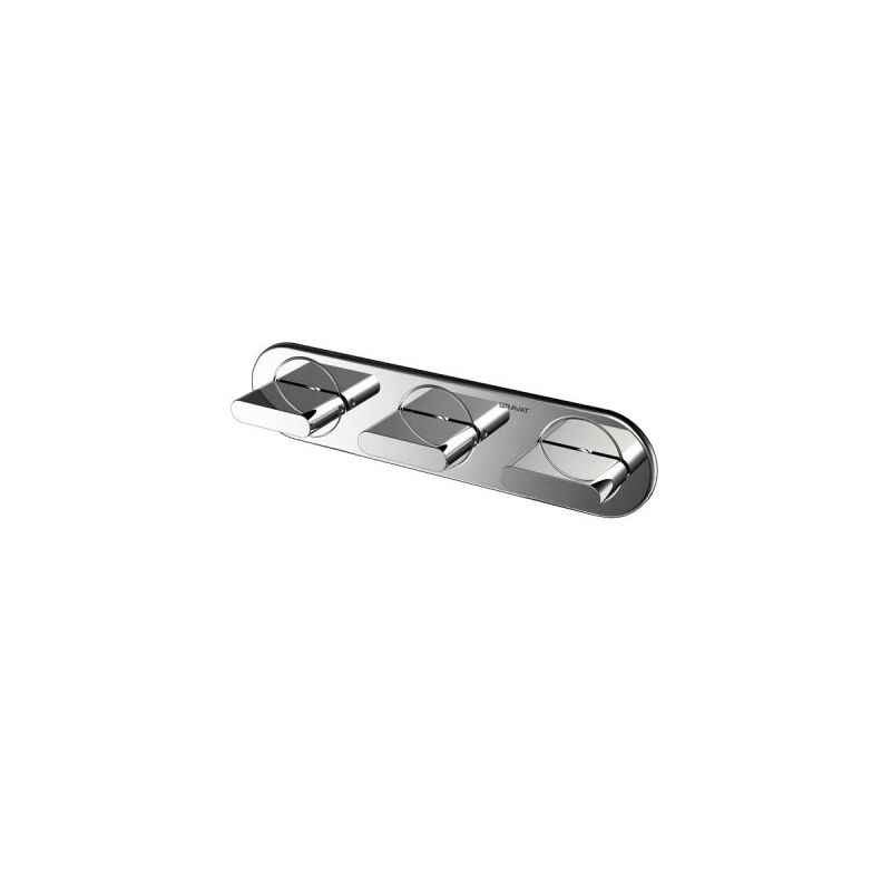 Bravat Diamond Series-02 DM-2-003 Three Hole Bath Mixer And Diverter (Trim)