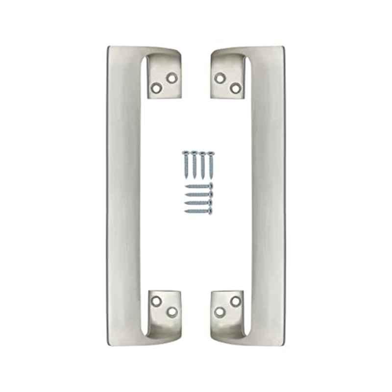 Screwtight 8.8 inch Aluminium Oval Grip Anodized Door Handle, A100202SAA-02 (Pack of 2)