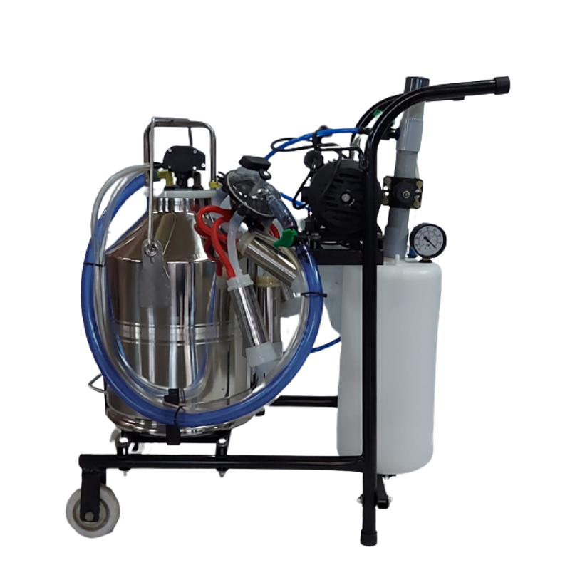 Govardhan 25 Litre Stainless Steel Milking Machine with Trolly, MT02