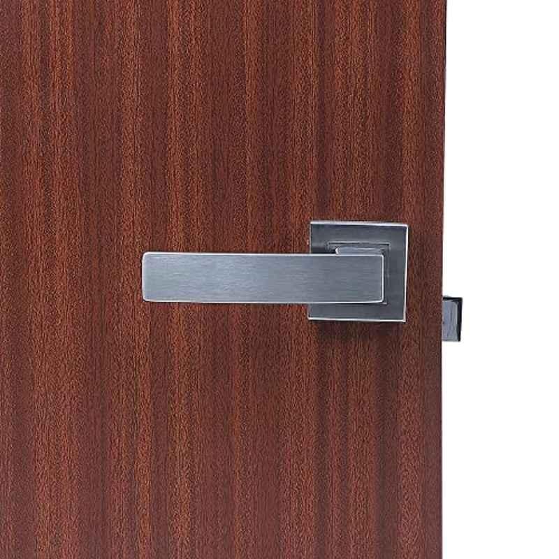 Homexpert LB-10001 Stainless Steel Silver Heavy Duty Mortise Door Lock Set with Bolt Latch & Pull Handle