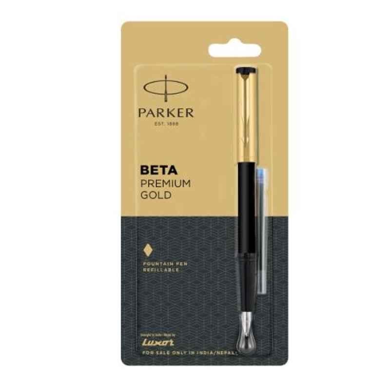 Parker Blue Ink Premium CT Fountain Pen with Ink Cart