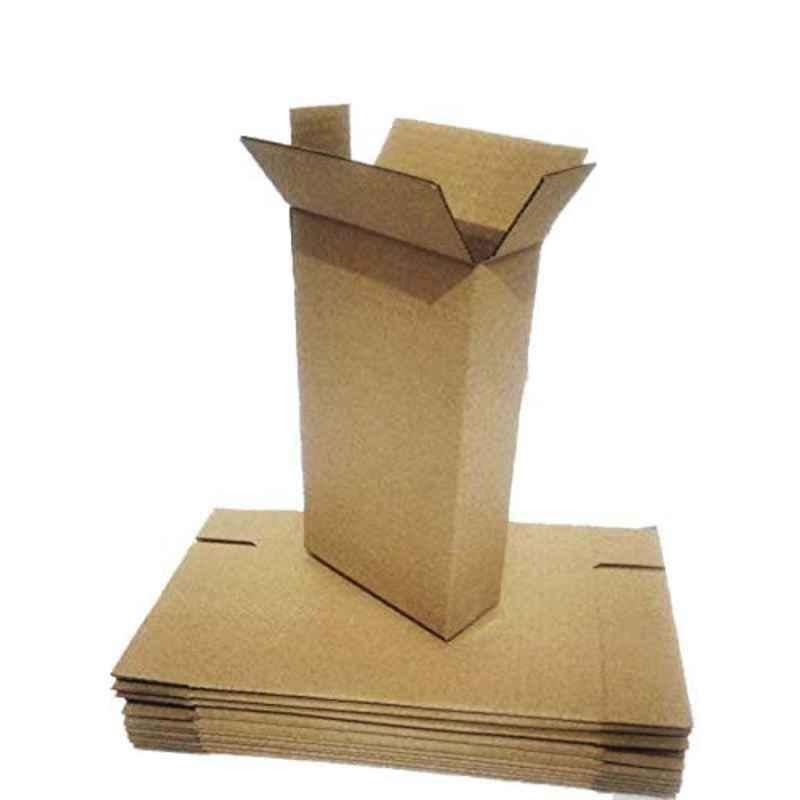 ABS 4x1.2x5.9 inch 3 Ply Paper Brown Rectangular Corrugated Box, ABS176 (Pack of 100)