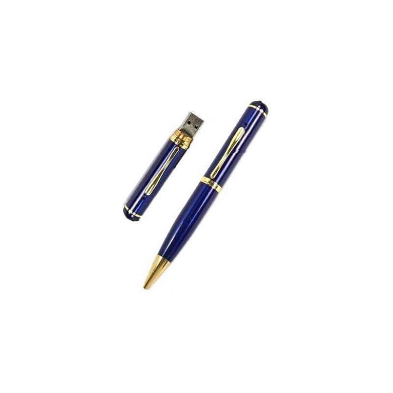 IBS 32GB Blue Spy Pen Hidden CCTV Camera, 76GH9