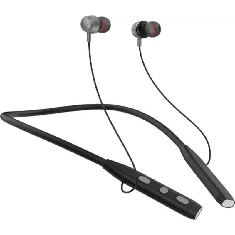 Gizmore MN226 Jazz Grey Wireless Bluetooth Earphone Neckband with Inbuilt Mic
