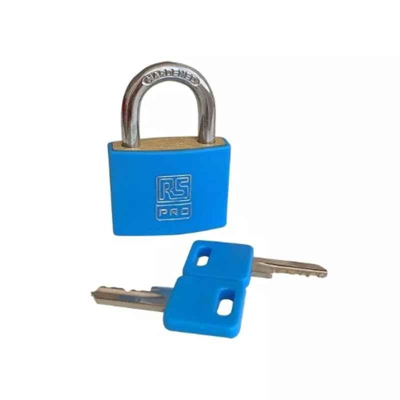 RS Pro 6x40mm Brass Key Padlock, 1958250