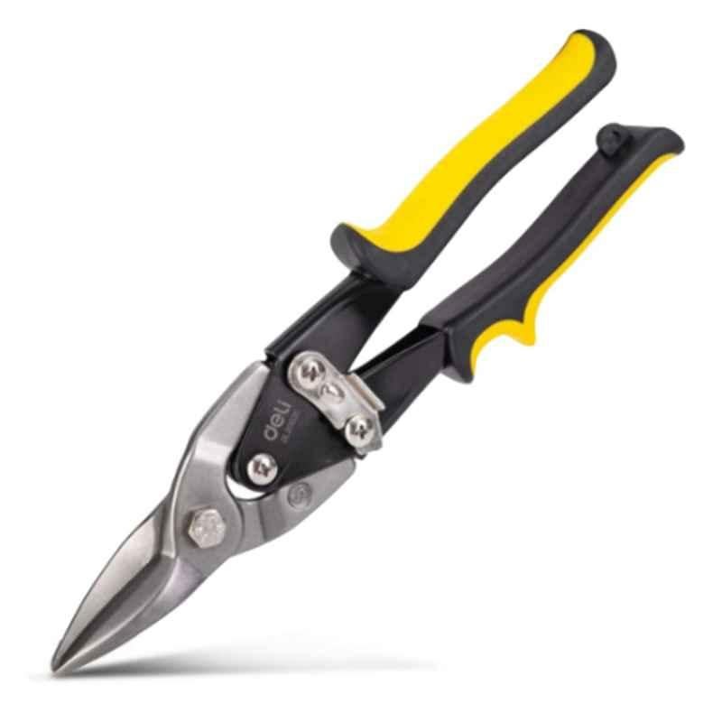 Deli DL20030 10 inch Chrome Vanadium Steel Aviation Snip Straight End Air Shear