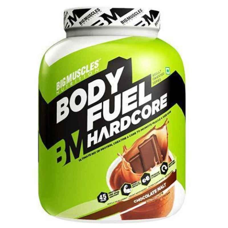Big Muscles 3kg Malt Chocolate Body Fuel Hardcore Muscle Gainer