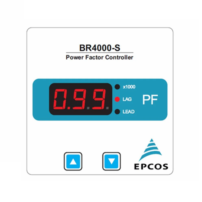 Epcos BR4000-S 144x144mm 240V 4 Step Relay Output Power Factor Controller with Adaptor Plate, B44066R4104R240