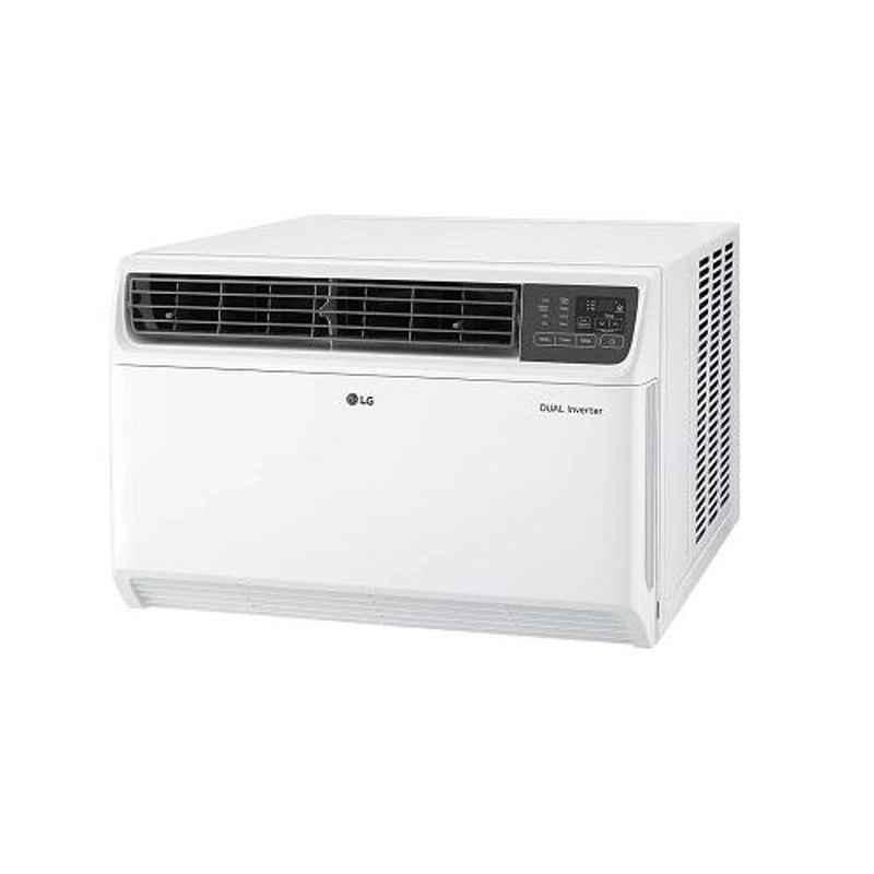 LG 1 Ton 5 Star Dual Inverter White Window AC with Ocean Black Protection, JW-Q12WUZA