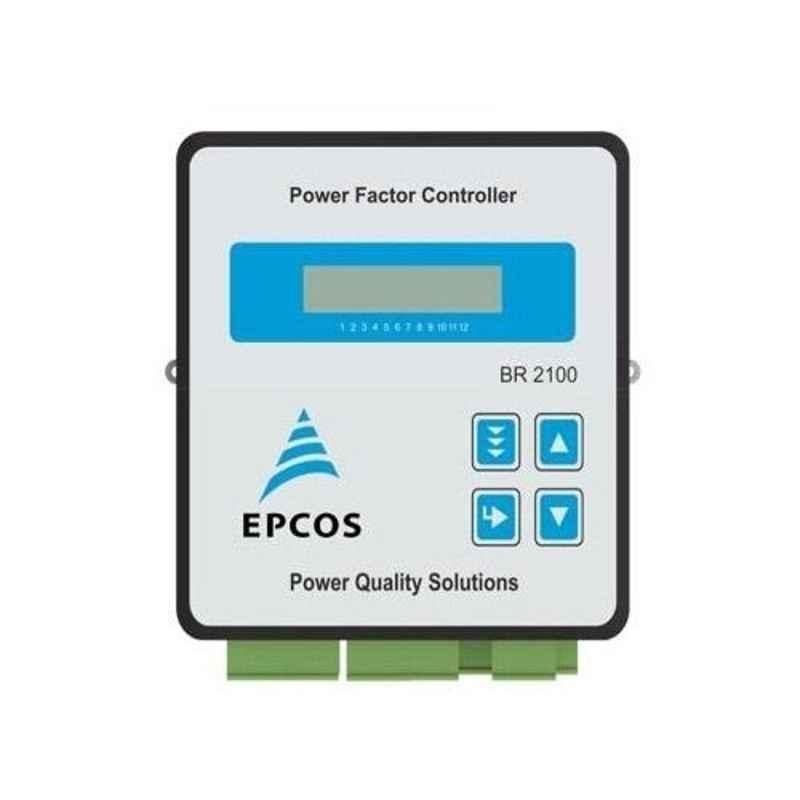 Epcos BR2100 144x144mm 240V 8 Step Relay Output Power Factor Controller with THD Alarm, B44066R2008R240