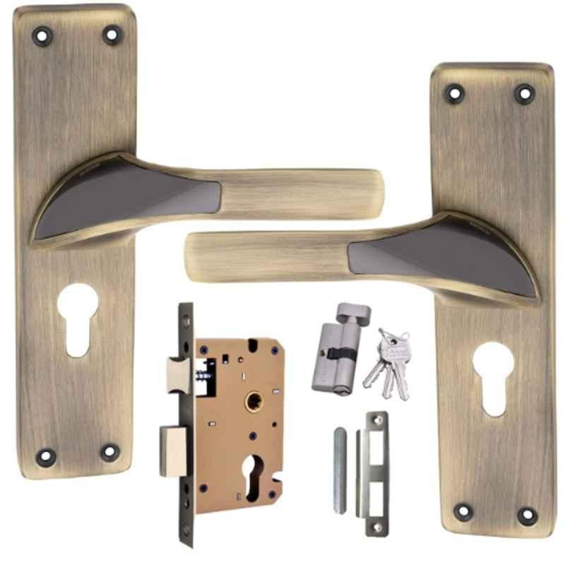 ATOM 200mm Zinc Brass Antique Finish Mortise Door Lock Set, MH-O53-CY-BA-OSK