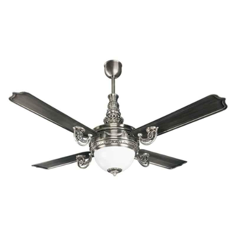 Breezalit Victorian 75W Antique Steel Designer Ceiling Fan with Remote, BZ011, Sweep: 1200 mm