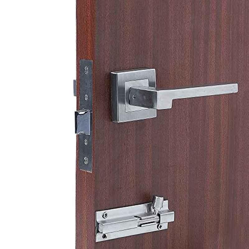 Saze â€ŽStainless Steel 304 Matt Finish Heavy Duty Mortise Lock for Door with Bolt Latch & Pull Handle, LB-306