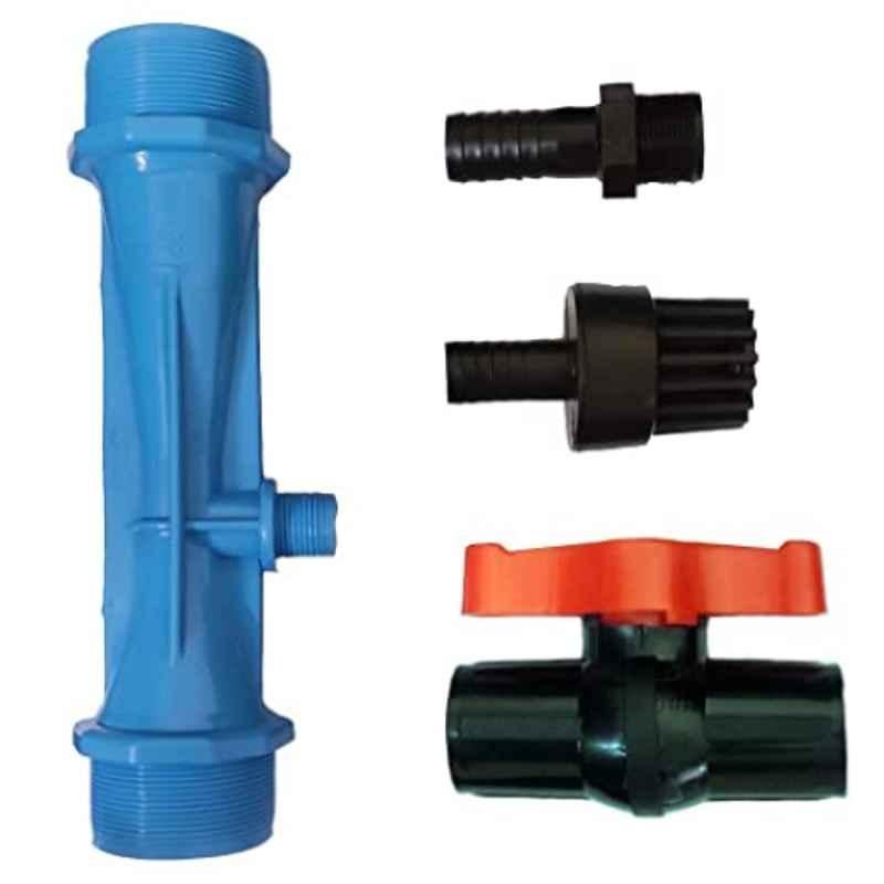 Appster 5 inch Plastic Multicolor Threaded Farming Water Tube Venturi Set